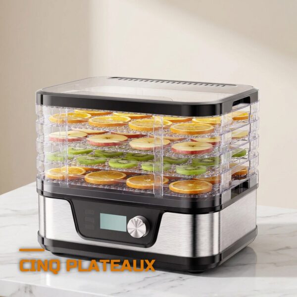 Déshydrateur Alimentaire 5 Plateaux Sans BPA