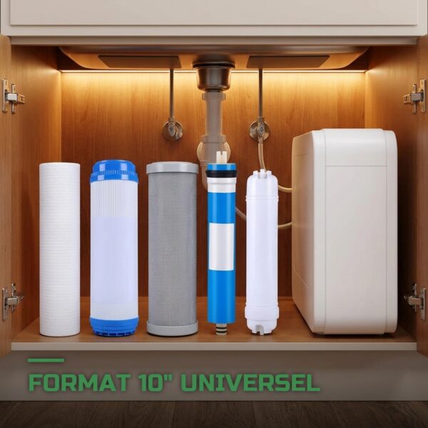 Kit 5 Filtres Osmose Inverse 75 GPD