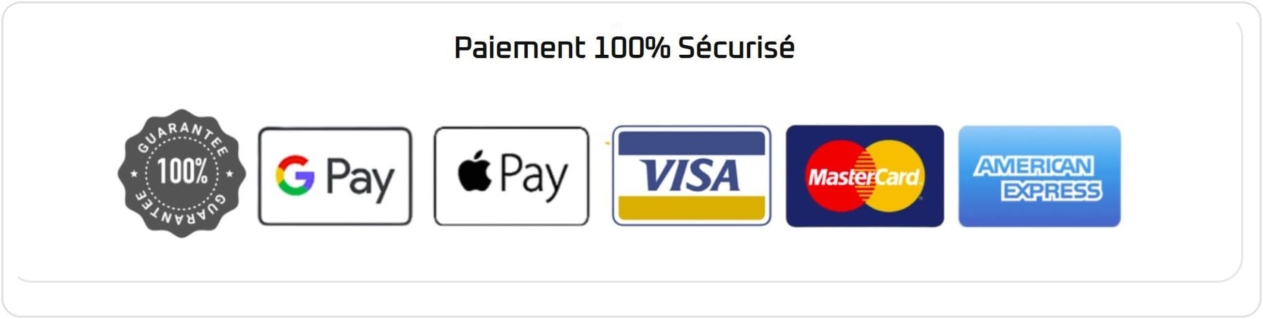 Paiement 100% sécurisé