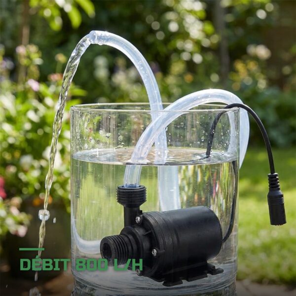 Pompe à Eau Solaire 12V 800L/h