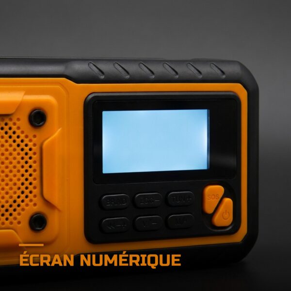 Radio d'Urgence Solaire à Manivelle 5000mAh