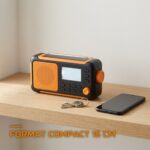 Radio d'Urgence Solaire à Manivelle 5000mAh