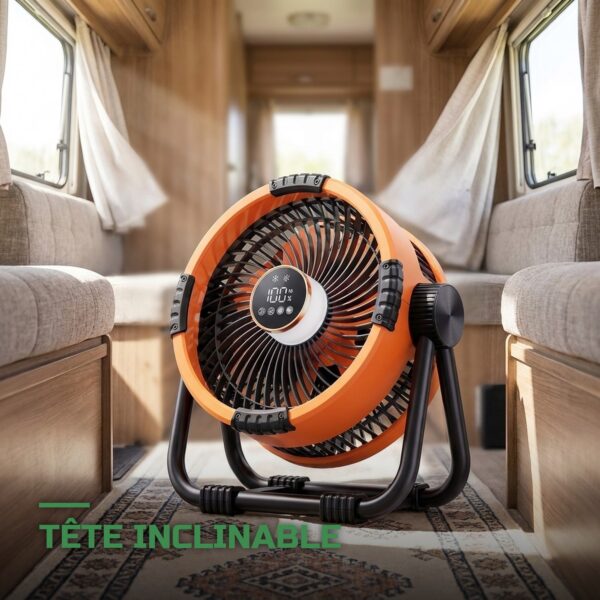 Ventilateur de Camping 20000mAh 6 en 1