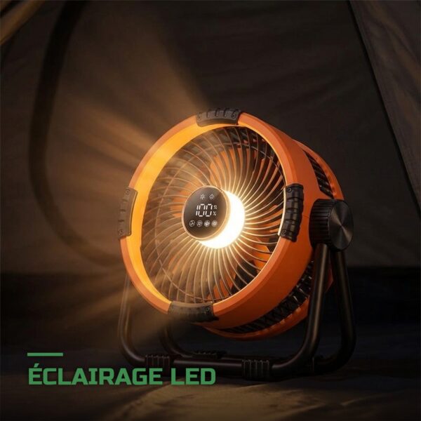 Ventilateur de Camping 20000mAh 6 en 1