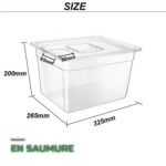 Bac de Saumurage et Salaison Alimentaire 12L avec Couvercle Sans BPA