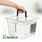 Bac de Saumurage et Salaison Alimentaire 12L avec Couvercle Sans BPA