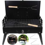 Barbecue Pliable Portable au Charbon pour Camping et Jardin