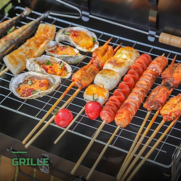 Barbecue Pliable Portable au Charbon pour Camping et Jardin