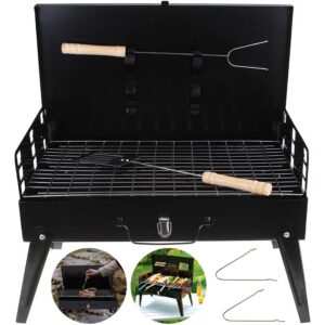 Barbecue Pliable Portable au Charbon pour Camping et Jardin