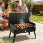 Barbecue Pliable Portable au Charbon pour Camping et Jardin
