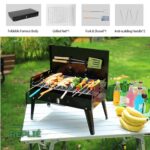 Barbecue Pliable Portable au Charbon pour Camping et Jardin