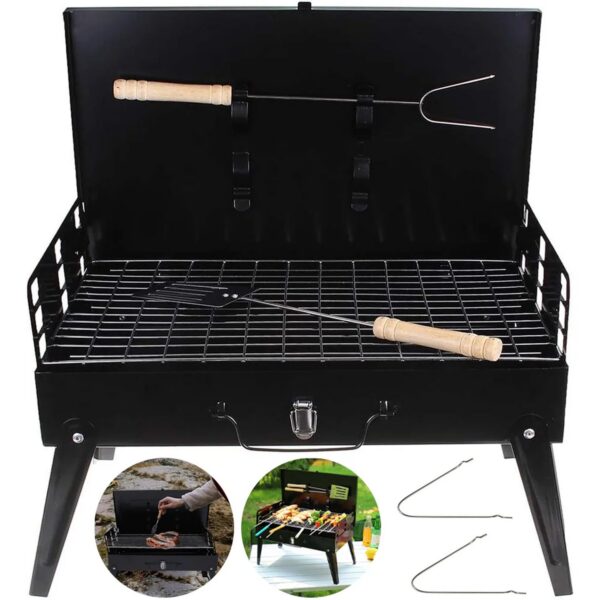 Barbecue Pliable Portable au Charbon pour Camping et Jardin