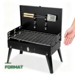 Barbecue Pliable Portable au Charbon pour Camping et Jardin