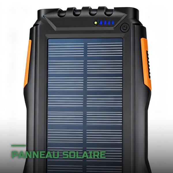 Batterie Externe Solaire 20000mAh Étanche IP55