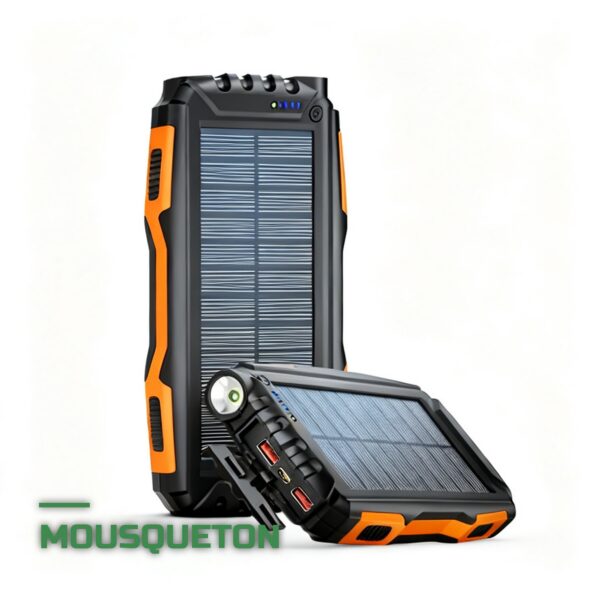 Batterie Externe Solaire 20000mAh Étanche IP55