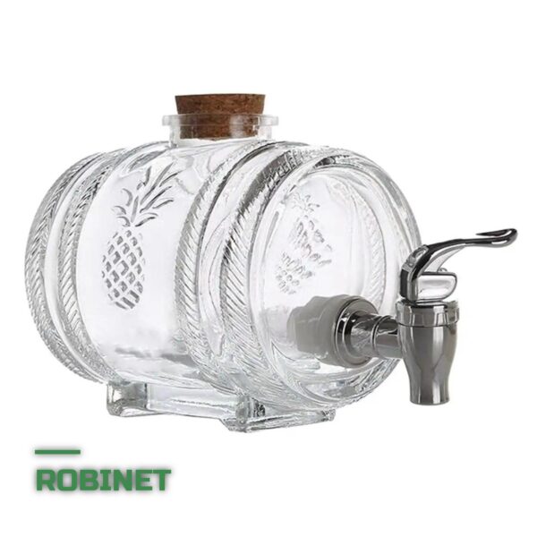 Bocal Distributeur en Verre avec Robinet pour Kombucha et Kéfir