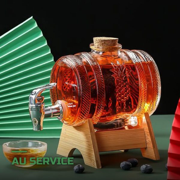 Bocal Distributeur en Verre avec Robinet pour Kombucha et Kéfir
