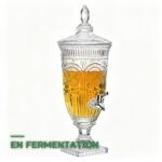 Bonbonne Distributeur en Verre avec Robinet pour Brassage