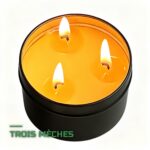 Bougie de Survie 36h Cire d'Abeille 3 Mèches
