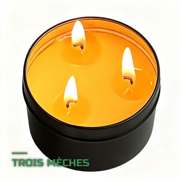Bougie de Survie 36h Cire d'Abeille 3 Mèches