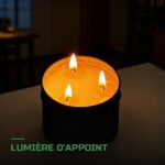 Bougie de Survie 36h Cire d'Abeille 3 Mèches