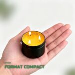Bougie de Survie 36h Cire d'Abeille 3 Mèches