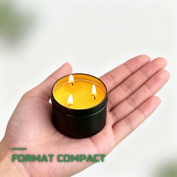 Bougie de Survie 36h Cire d'Abeille 3 Mèches