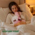 Bouillotte 1,6L avec Housse en Peluche Douce Anti-Fuite