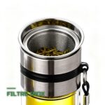 Bouteille à Thé en Verre avec Infuseur Double Paroi