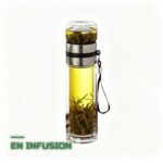 Bouteille à Thé en Verre avec Infuseur Double Paroi