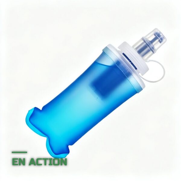 Bouteille d'Eau Filtrante Souple Pliable à Double Filtration