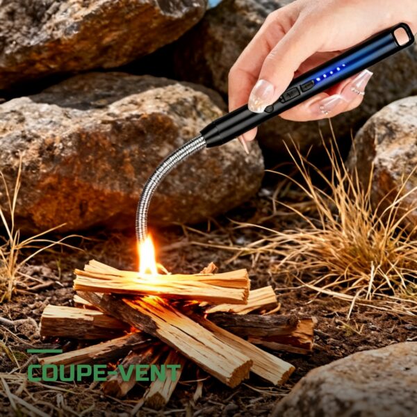 Briquet à Arc Électrique USB Coupe-Vent