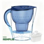 Carafe Filtrante 3,5L au Charbon Actif Alcalin Purificateur d'Eau