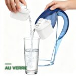 Carafe Filtrante 3,5L au Charbon Actif Alcalin Purificateur d'Eau