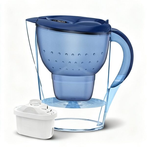 Carafe Filtrante 3,5L au Charbon Actif Alcalin Purificateur d'Eau