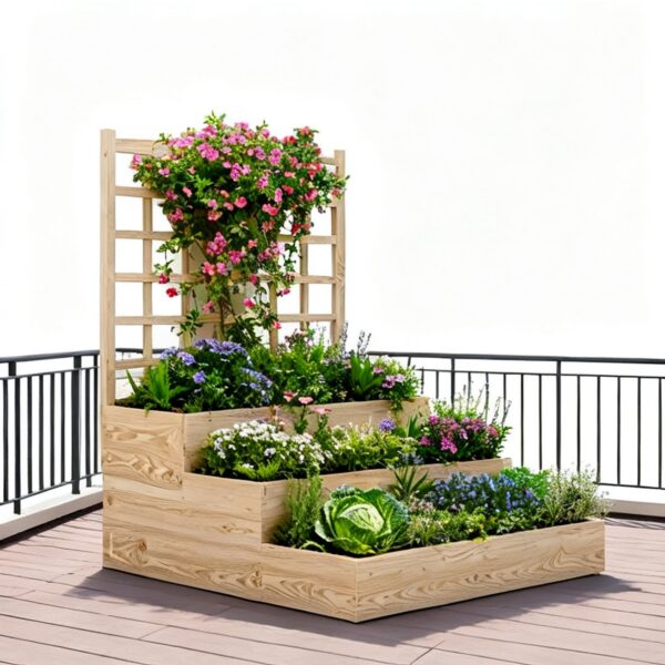 Carré Potager en Bois Surélevé