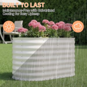 Carré Potager Surélevé en Métal Galvanisé pour Jardin
