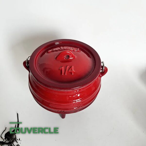 Cocotte en Fonte à Trois Pieds pour Camping et Feu de Bois