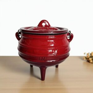 Cocotte en Fonte à Trois Pieds pour Camping et Feu de Bois