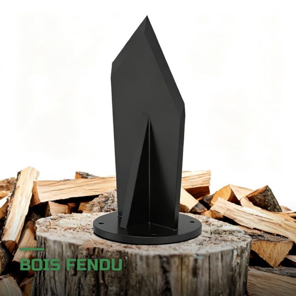 Coin de Fendage de Bûches en Acier au Carbone Portable