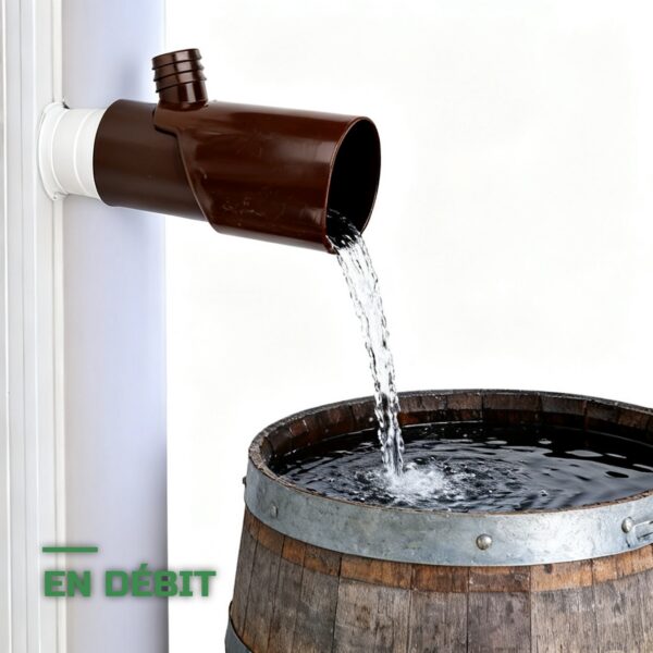 Collecteur Récupérateur d'Eau de Pluie pour Gouttière de Descente