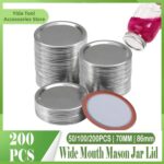 Couvercles de Conserve Réutilisables en Métal pour Bocaux Mason