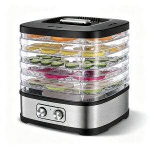 Déshydrateur Alimentaire Électrique 5 Plateaux Réglables