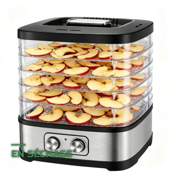 Déshydrateur Alimentaire Électrique 5 Plateaux Réglables