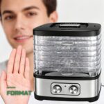 Déshydrateur Alimentaire Électrique 5 Plateaux Réglables