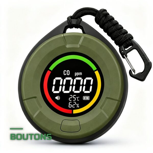 Détecteur de CO Portable 5-en-1 CO2 Température Humidité