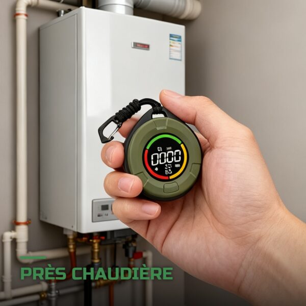 Détecteur de CO Portable 5-en-1 CO2 Température Humidité