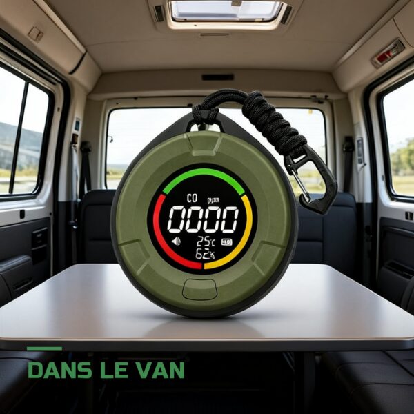 Détecteur de CO Portable 5-en-1 CO2 Température Humidité