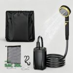 Douche de Camping Portable à Pompe Rechargeable avec Sac 20L