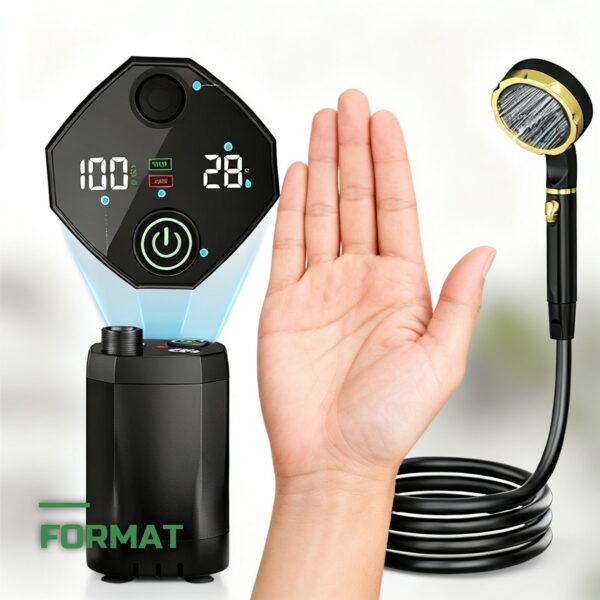 Douche de Camping Portable à Pompe Rechargeable avec Sac 20L